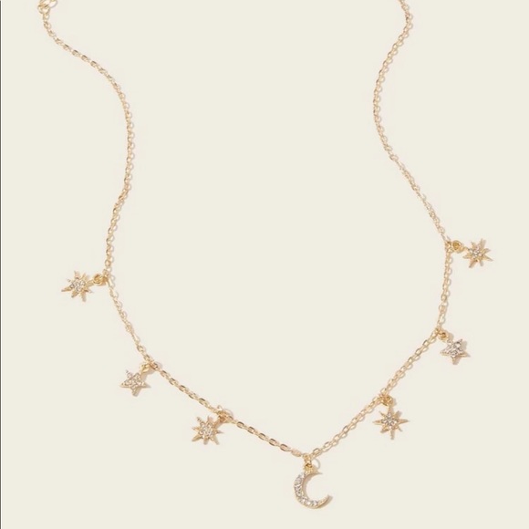 • Salma • Moon + Star Necklace - Picture 2 of 4